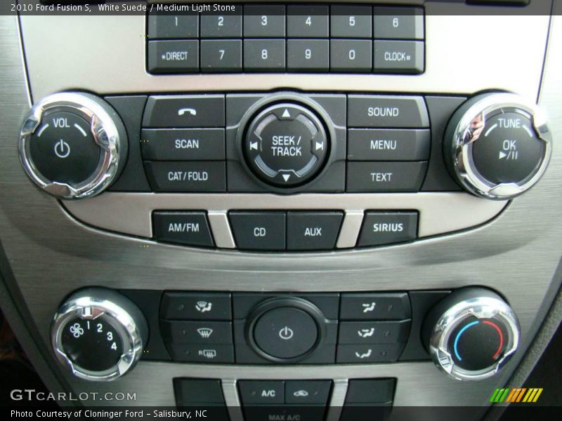 White Suede / Medium Light Stone 2010 Ford Fusion S