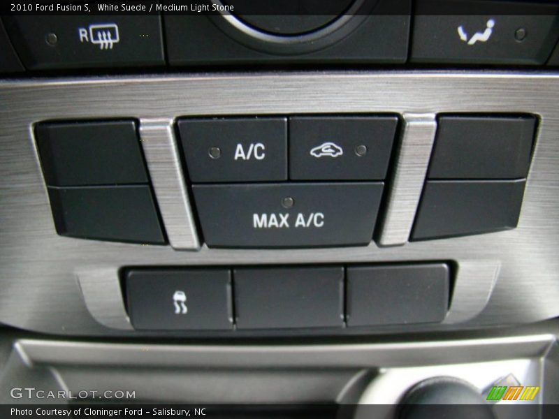White Suede / Medium Light Stone 2010 Ford Fusion S