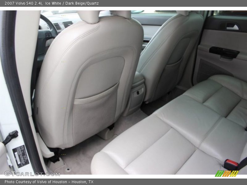 Ice White / Dark Beige/Quartz 2007 Volvo S40 2.4i