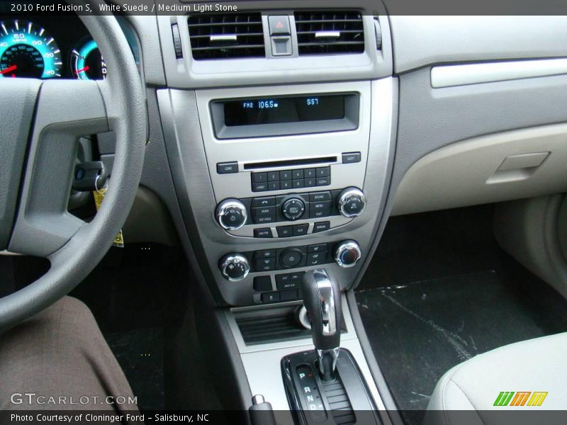 White Suede / Medium Light Stone 2010 Ford Fusion S