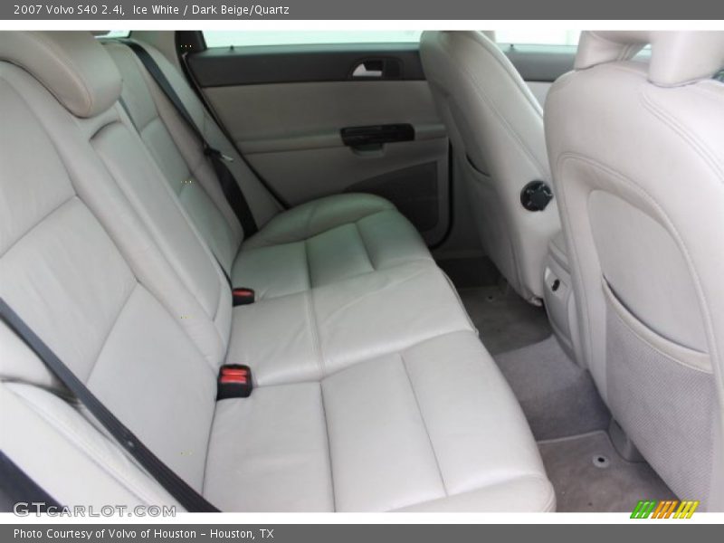 Ice White / Dark Beige/Quartz 2007 Volvo S40 2.4i