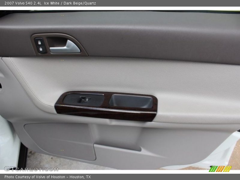 Ice White / Dark Beige/Quartz 2007 Volvo S40 2.4i