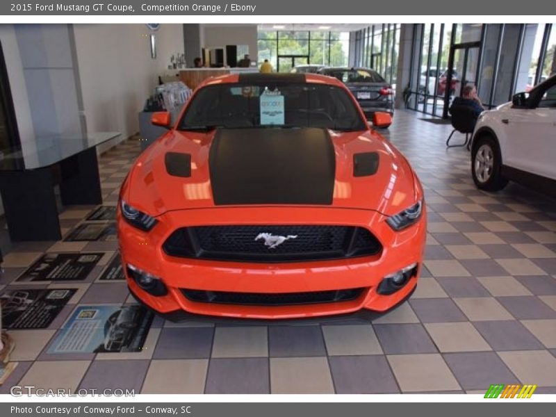 Competition Orange / Ebony 2015 Ford Mustang GT Coupe
