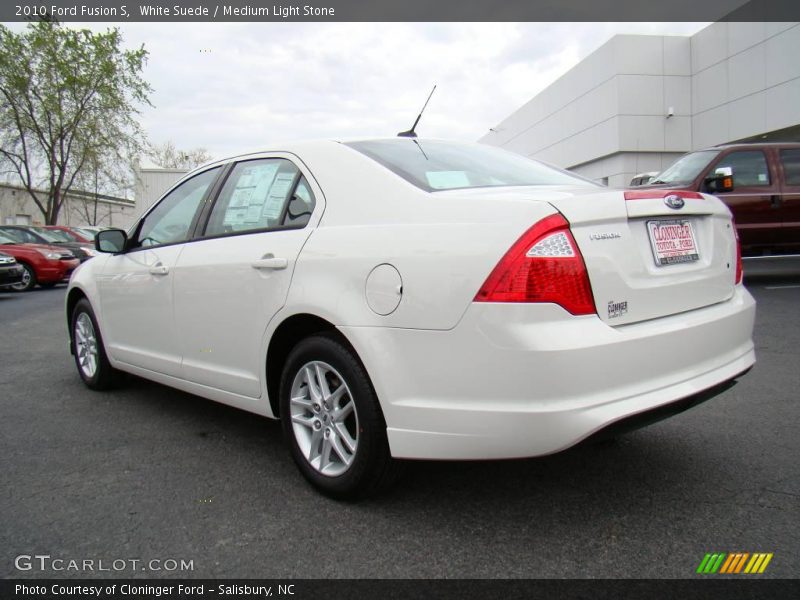 White Suede / Medium Light Stone 2010 Ford Fusion S
