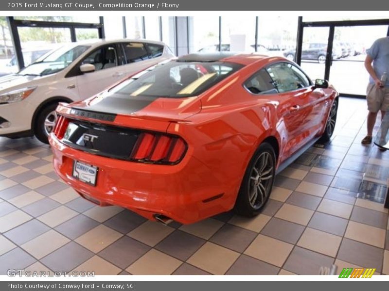 Competition Orange / Ebony 2015 Ford Mustang GT Coupe