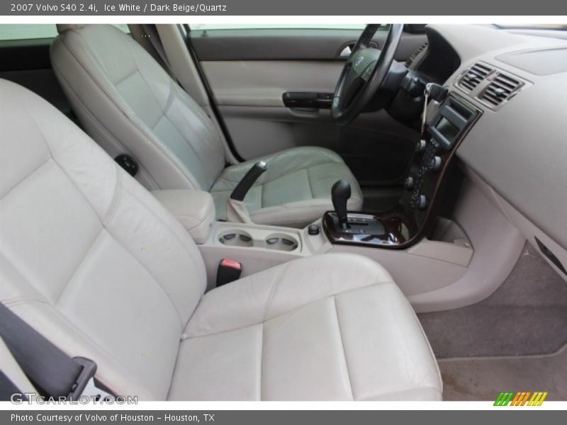 Ice White / Dark Beige/Quartz 2007 Volvo S40 2.4i