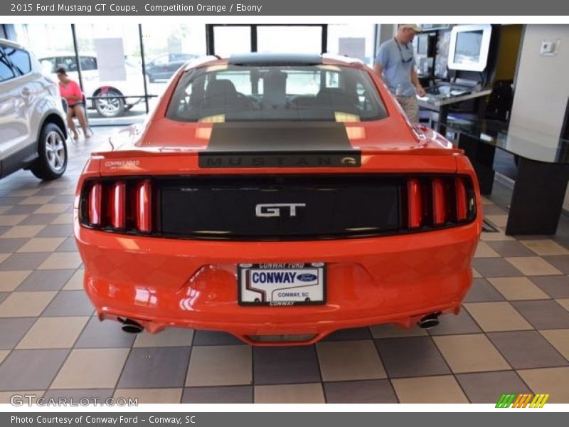 Competition Orange / Ebony 2015 Ford Mustang GT Coupe