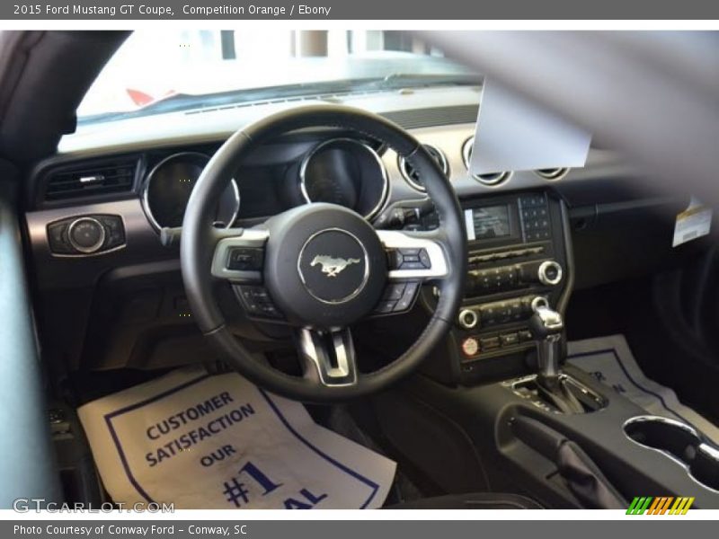 Competition Orange / Ebony 2015 Ford Mustang GT Coupe