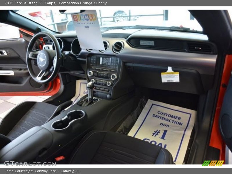 Competition Orange / Ebony 2015 Ford Mustang GT Coupe