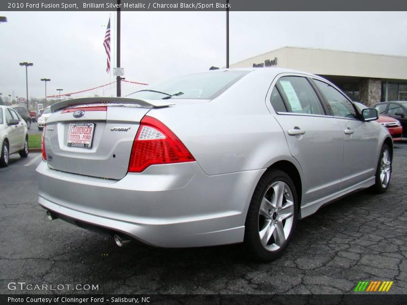 Brilliant Silver Metallic / Charcoal Black/Sport Black 2010 Ford Fusion Sport