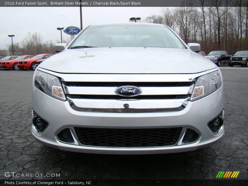Brilliant Silver Metallic / Charcoal Black/Sport Black 2010 Ford Fusion Sport