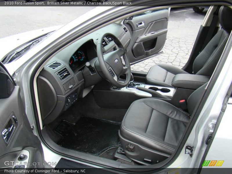 Brilliant Silver Metallic / Charcoal Black/Sport Black 2010 Ford Fusion Sport