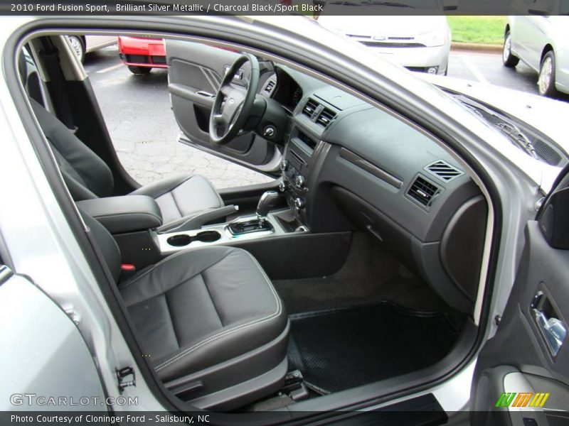 Brilliant Silver Metallic / Charcoal Black/Sport Black 2010 Ford Fusion Sport