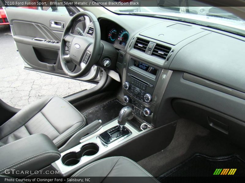 Brilliant Silver Metallic / Charcoal Black/Sport Black 2010 Ford Fusion Sport