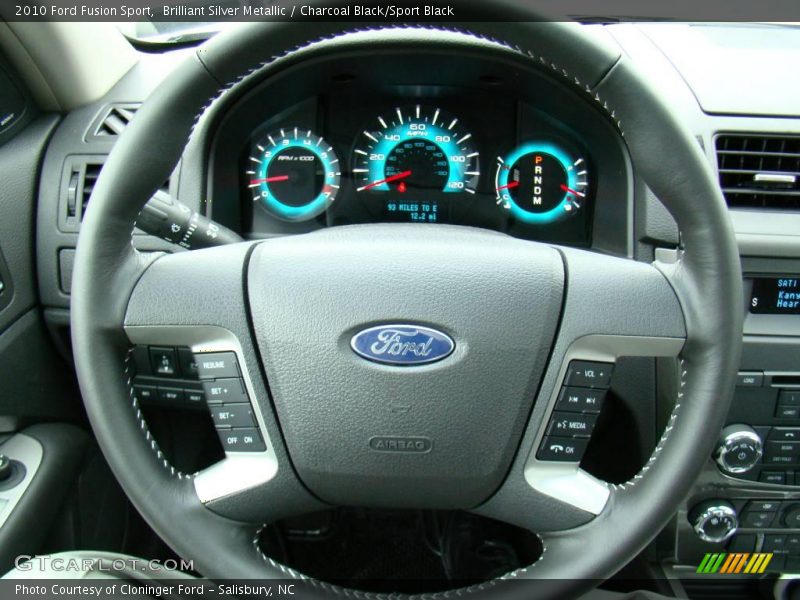 Brilliant Silver Metallic / Charcoal Black/Sport Black 2010 Ford Fusion Sport