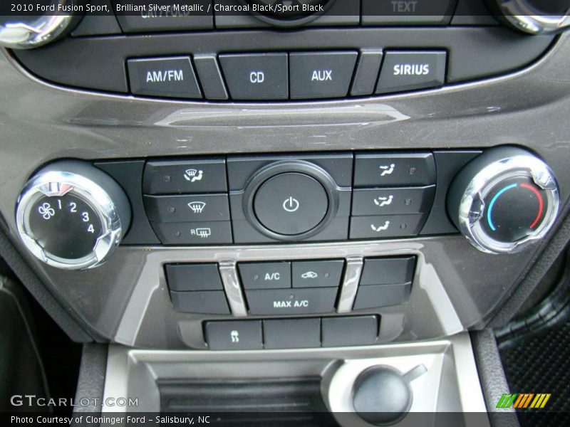 Brilliant Silver Metallic / Charcoal Black/Sport Black 2010 Ford Fusion Sport