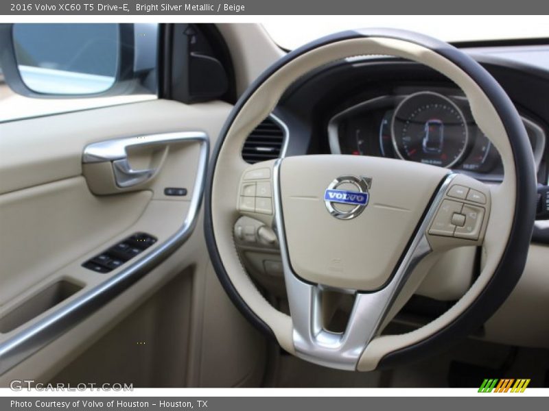 Bright Silver Metallic / Beige 2016 Volvo XC60 T5 Drive-E