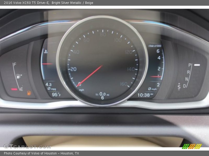 Bright Silver Metallic / Beige 2016 Volvo XC60 T5 Drive-E