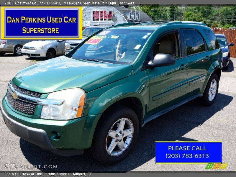 Meander Green Metallic / Light Cashmere 2005 Chevrolet Equinox LT AWD