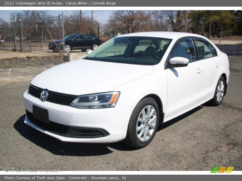 Candy White / Cornsilk Beige 2012 Volkswagen Jetta SE Sedan