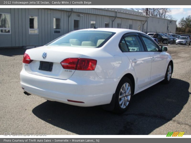 Candy White / Cornsilk Beige 2012 Volkswagen Jetta SE Sedan