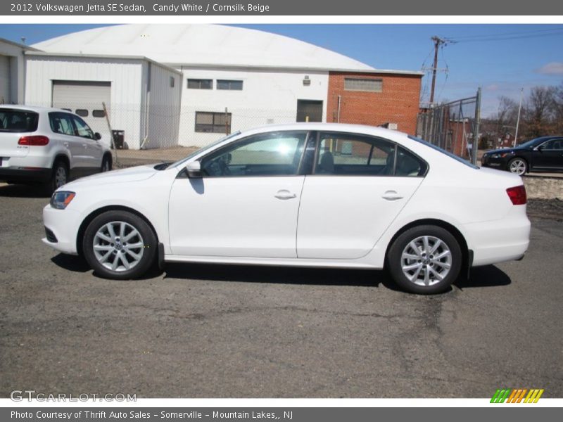 Candy White / Cornsilk Beige 2012 Volkswagen Jetta SE Sedan