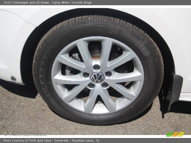 Candy White / Cornsilk Beige 2012 Volkswagen Jetta SE Sedan