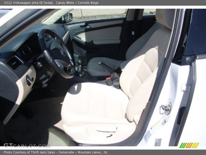 Candy White / Cornsilk Beige 2012 Volkswagen Jetta SE Sedan