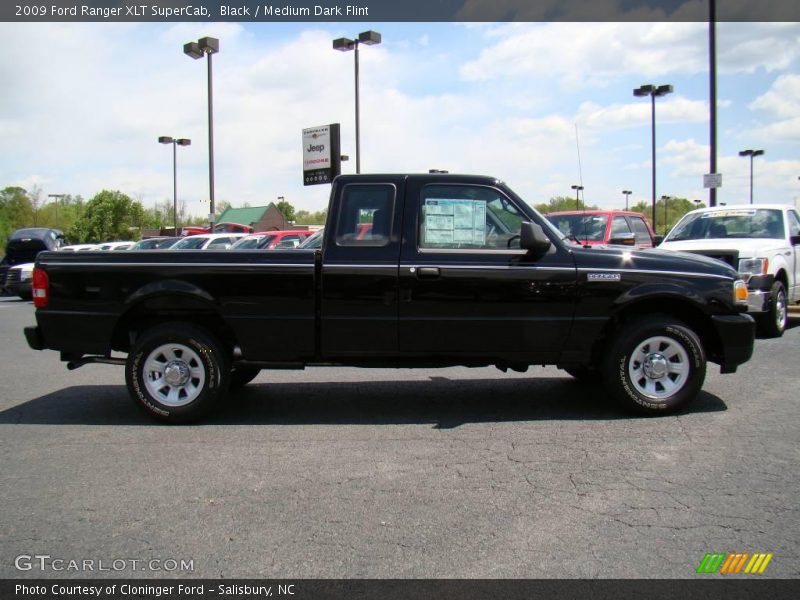 Black / Medium Dark Flint 2009 Ford Ranger XLT SuperCab