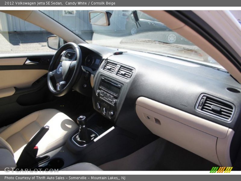 Candy White / Cornsilk Beige 2012 Volkswagen Jetta SE Sedan