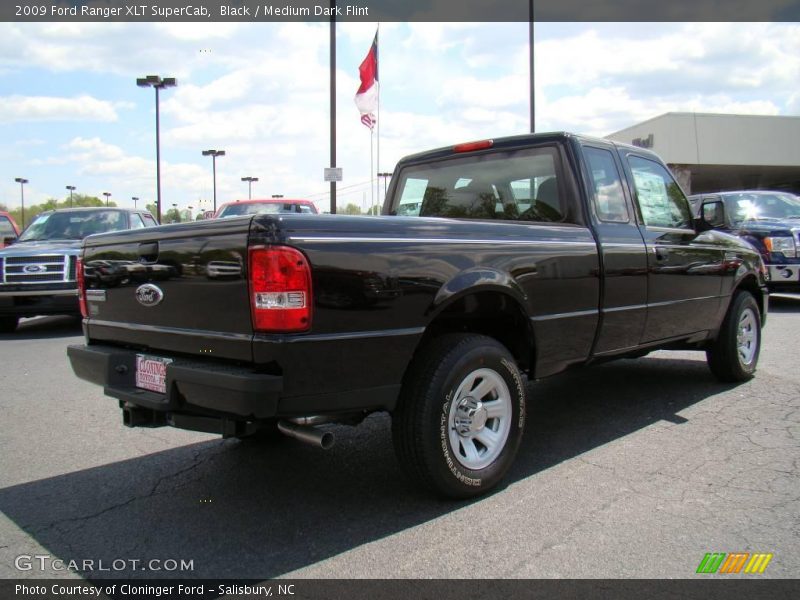 Black / Medium Dark Flint 2009 Ford Ranger XLT SuperCab