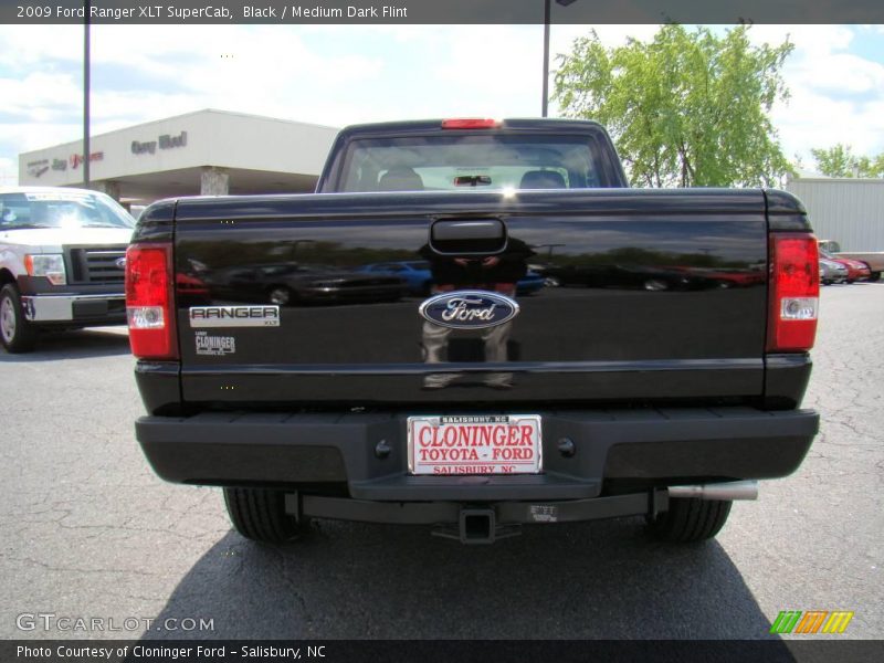 Black / Medium Dark Flint 2009 Ford Ranger XLT SuperCab