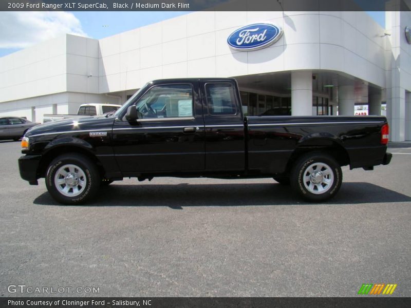 Black / Medium Dark Flint 2009 Ford Ranger XLT SuperCab