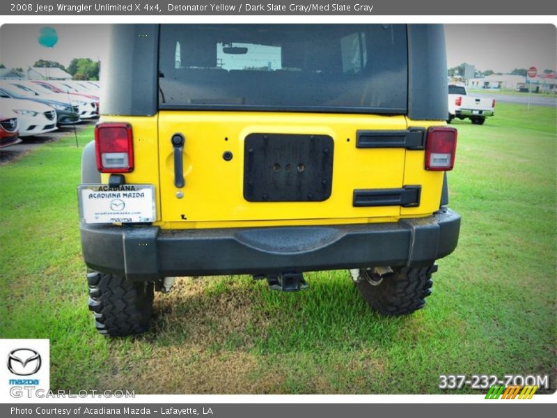 Detonator Yellow / Dark Slate Gray/Med Slate Gray 2008 Jeep Wrangler Unlimited X 4x4