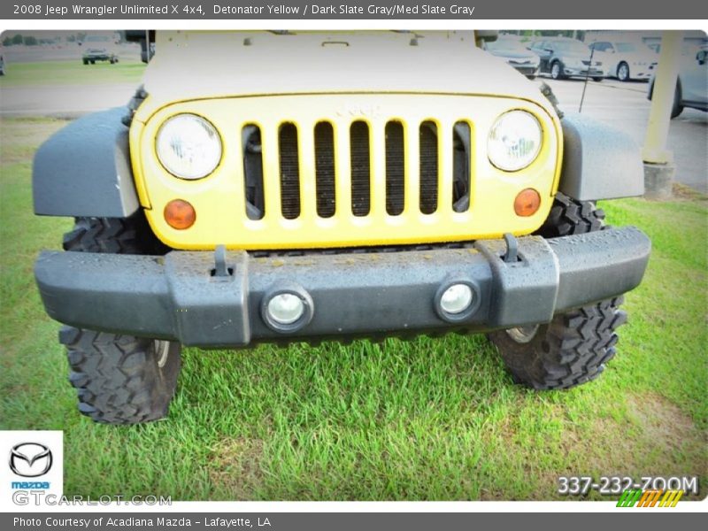 Detonator Yellow / Dark Slate Gray/Med Slate Gray 2008 Jeep Wrangler Unlimited X 4x4