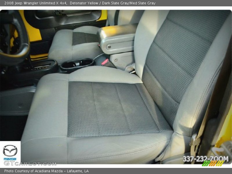 Detonator Yellow / Dark Slate Gray/Med Slate Gray 2008 Jeep Wrangler Unlimited X 4x4
