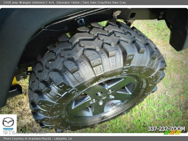 Detonator Yellow / Dark Slate Gray/Med Slate Gray 2008 Jeep Wrangler Unlimited X 4x4