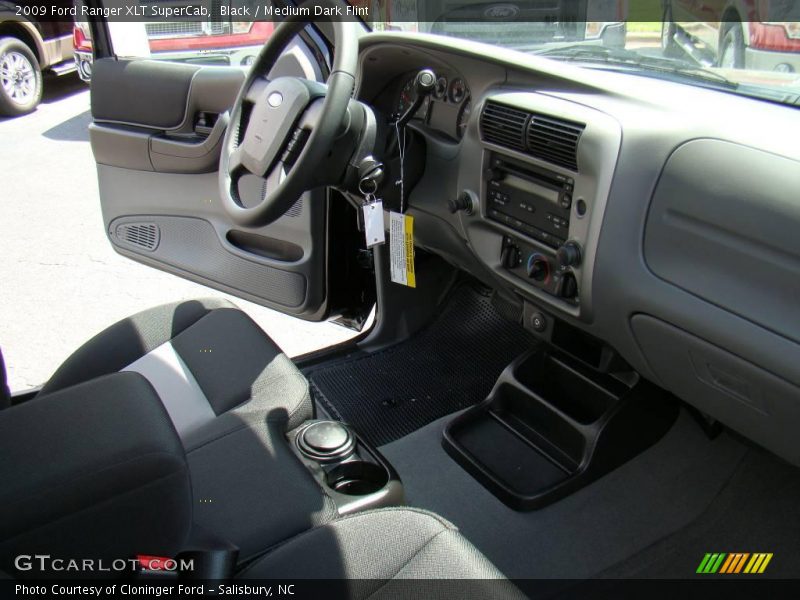 Black / Medium Dark Flint 2009 Ford Ranger XLT SuperCab