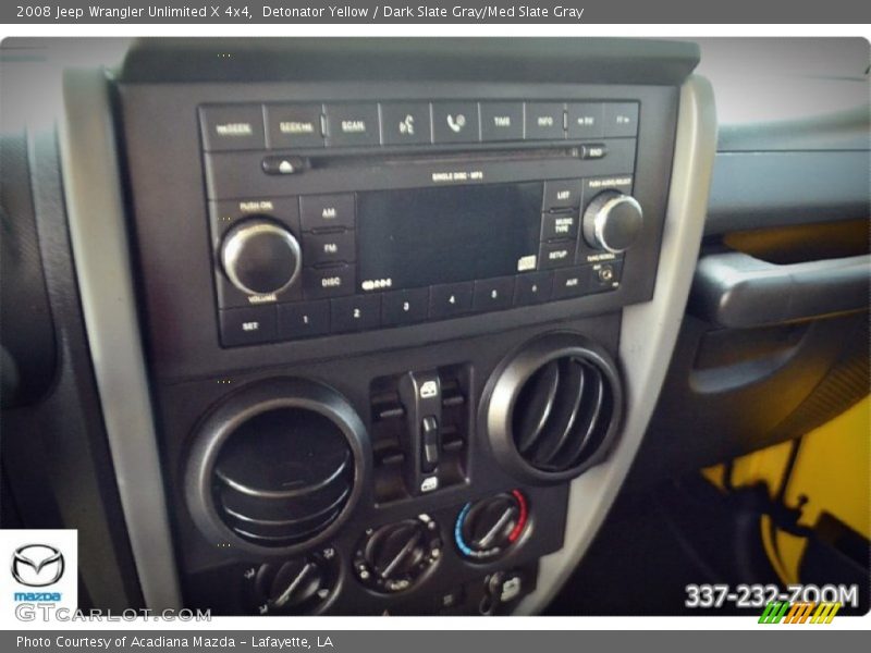 Detonator Yellow / Dark Slate Gray/Med Slate Gray 2008 Jeep Wrangler Unlimited X 4x4