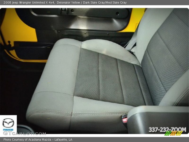 Detonator Yellow / Dark Slate Gray/Med Slate Gray 2008 Jeep Wrangler Unlimited X 4x4