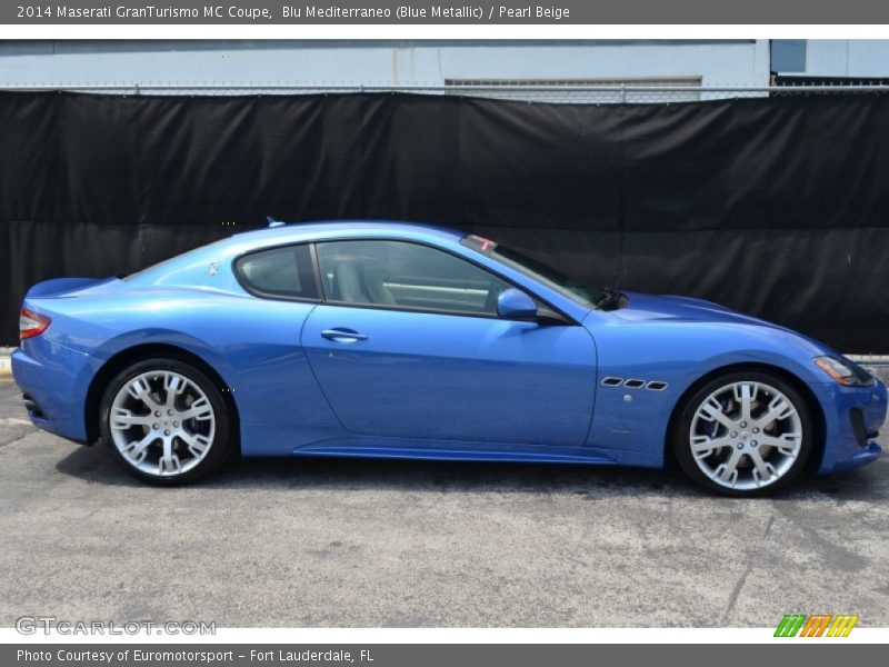 Blu Mediterraneo (Blue Metallic) / Pearl Beige 2014 Maserati GranTurismo MC Coupe