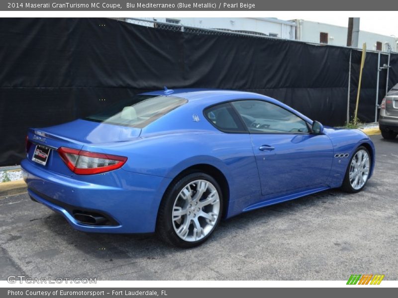 Blu Mediterraneo (Blue Metallic) / Pearl Beige 2014 Maserati GranTurismo MC Coupe