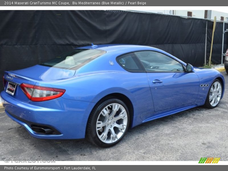 Blu Mediterraneo (Blue Metallic) / Pearl Beige 2014 Maserati GranTurismo MC Coupe