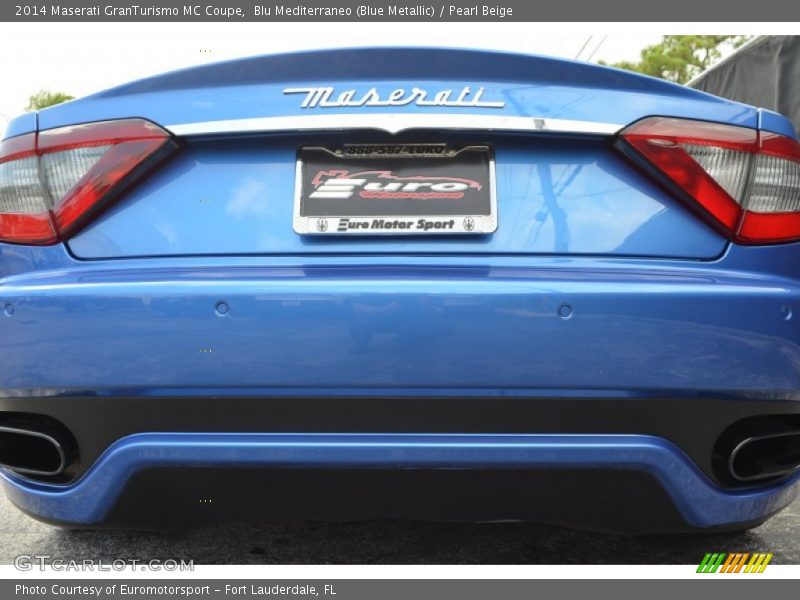 Blu Mediterraneo (Blue Metallic) / Pearl Beige 2014 Maserati GranTurismo MC Coupe