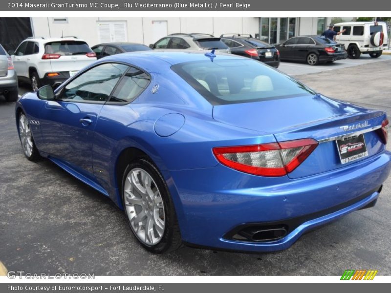 Blu Mediterraneo (Blue Metallic) / Pearl Beige 2014 Maserati GranTurismo MC Coupe