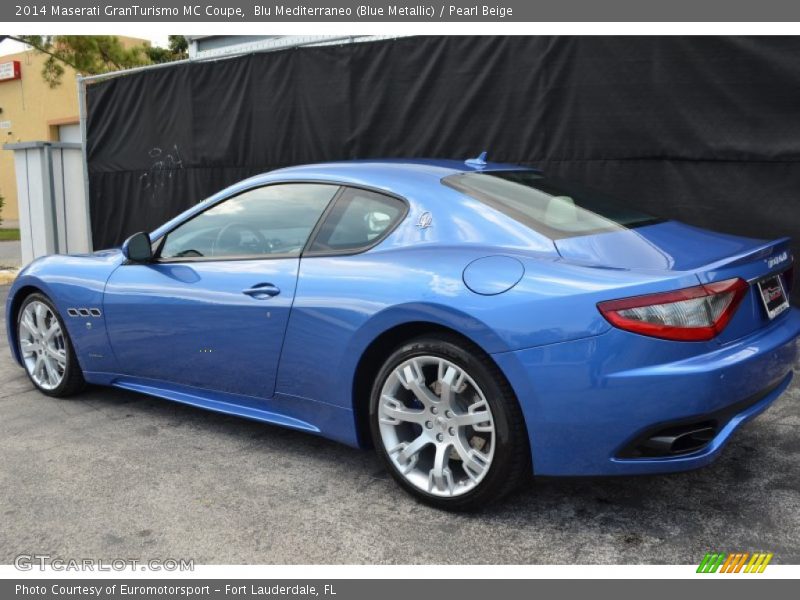 Blu Mediterraneo (Blue Metallic) / Pearl Beige 2014 Maserati GranTurismo MC Coupe