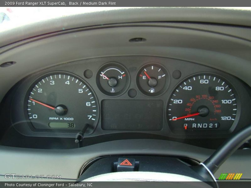 Black / Medium Dark Flint 2009 Ford Ranger XLT SuperCab