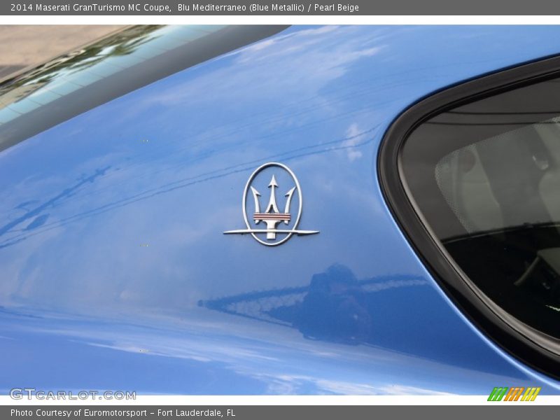 Blu Mediterraneo (Blue Metallic) / Pearl Beige 2014 Maserati GranTurismo MC Coupe
