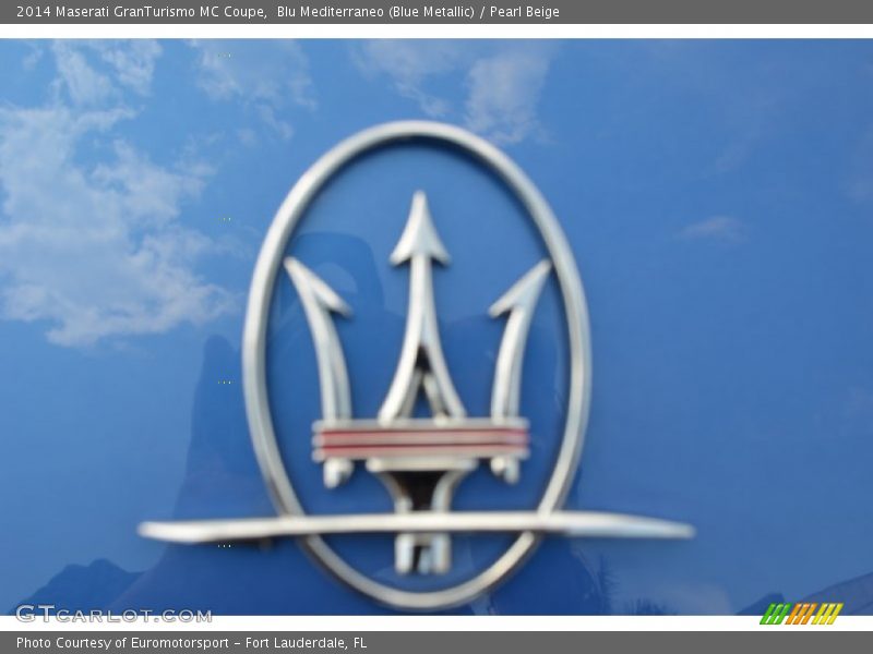 Blu Mediterraneo (Blue Metallic) / Pearl Beige 2014 Maserati GranTurismo MC Coupe