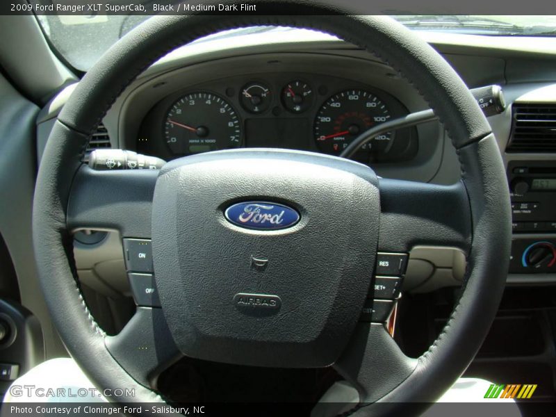 Black / Medium Dark Flint 2009 Ford Ranger XLT SuperCab